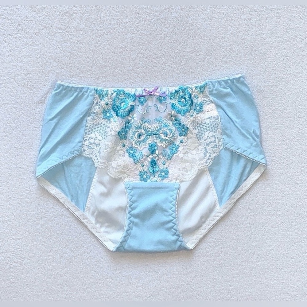 Japanese Brand Floral Embroidery Cotton Leakproof Period Panties JP-M/US-S